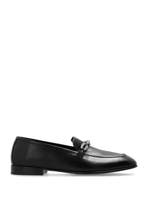 ローファー・オックスフォード Burberry Cadet Black Leather Loafers With Heel Burberry Leather Cadet Heeled Loafers in Black - Women